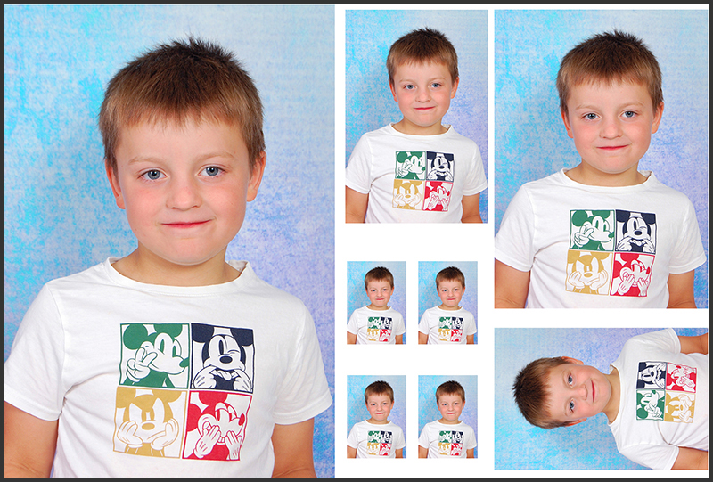 Planches individuelles, pour impression de photo en labo professionnel