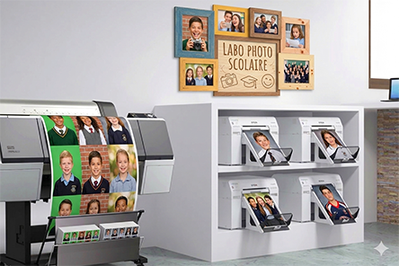 Impression haute qualité de photos de classe
